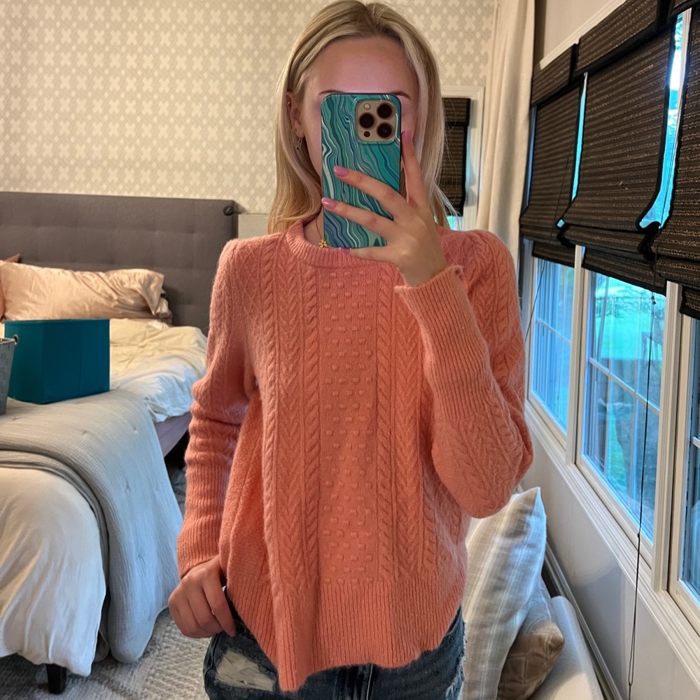 Pink J.Crew sweater in size XS